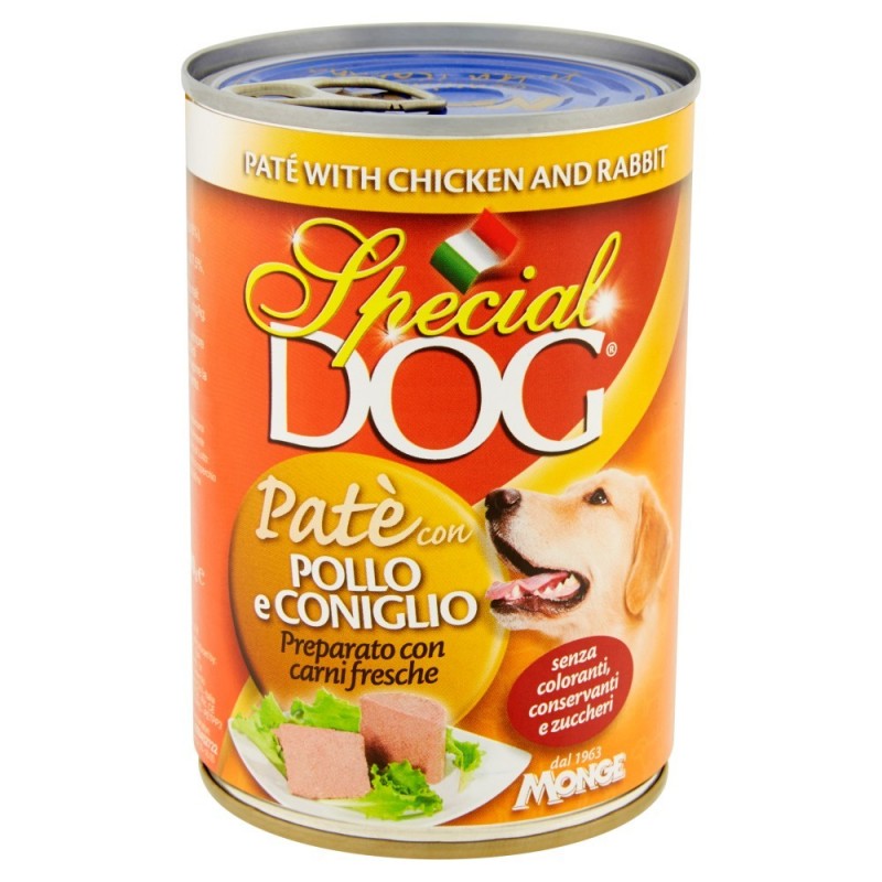 SPECIAL DOG PATE POLLO/CONIGLIO 400GR