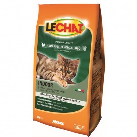 LECHAT CROCC INDOOR POLLO/RISO KG1.5