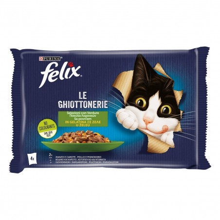 PURINA LE GHIOTTONERIE MANZO/CAROTE 85GRX4
