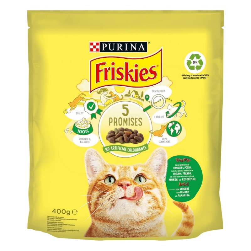 FRISKIES CROC GATTO CONIGLIO/POLLO/VERDURE 400GR