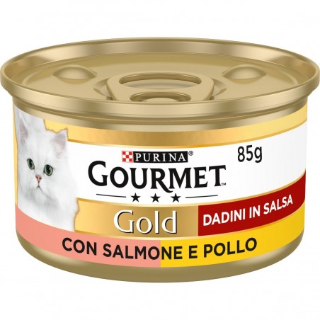 GOURMET GOLD DADINI SALMONE E POLLO 85GR