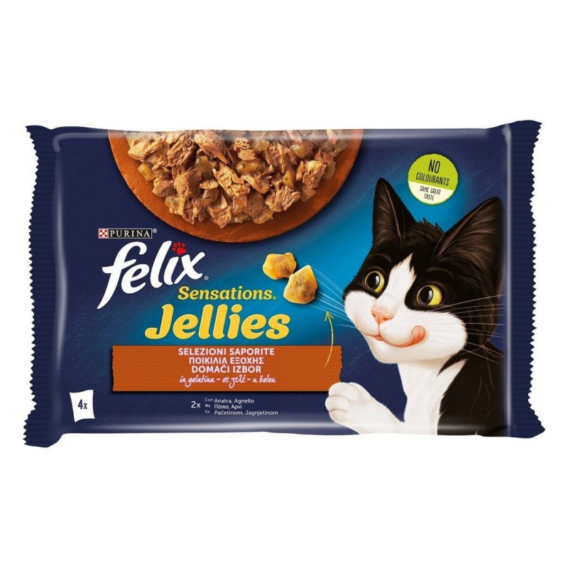 PURINA SENSATIONS JELLIES ANATRA/AGNELLO 85GRX4