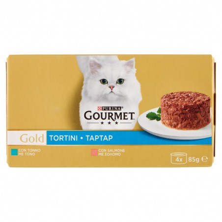 GOURMET GOLD TORTINI TONNO E SALMONE 4X85GR