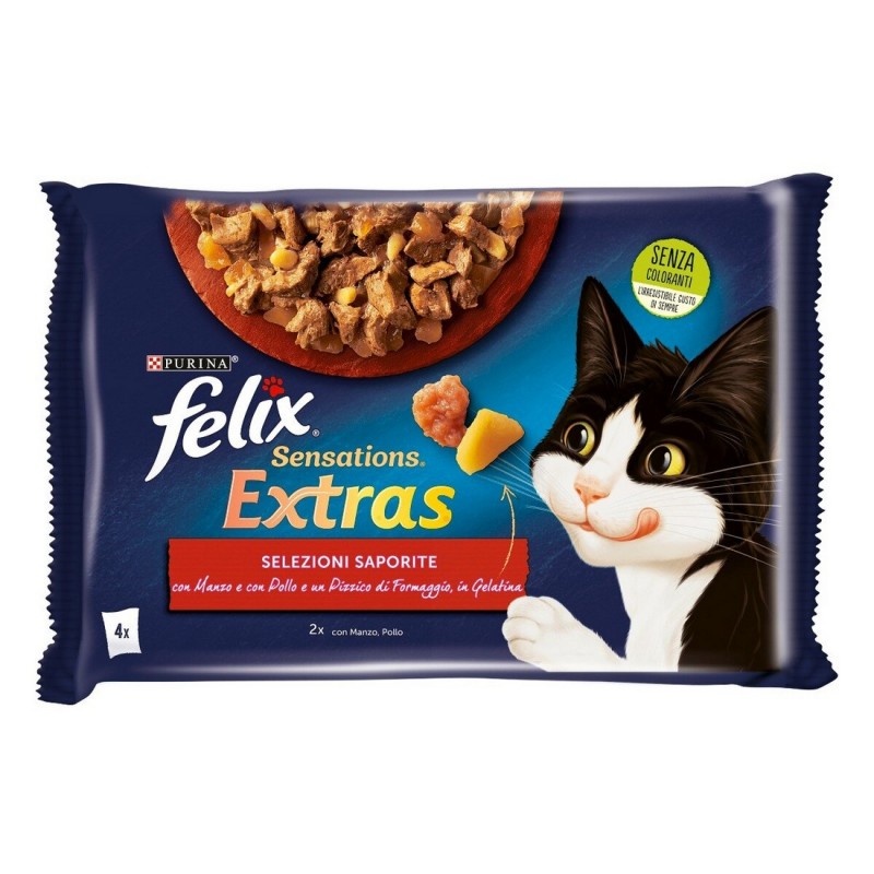 PURINA SENSATIONS EXTRAS MANZ/FORM 85GRX4
