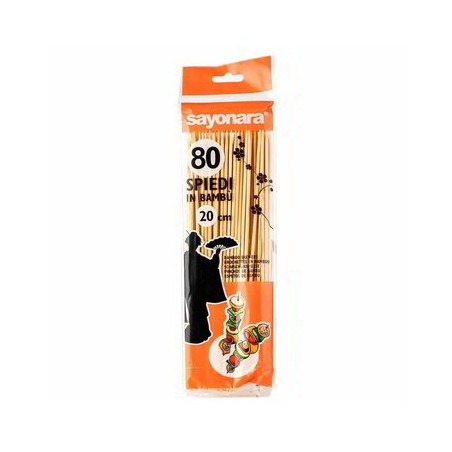 SAYONARA SPIEDINI BAMBU 20CM 80PZ 3012P 2CFX12