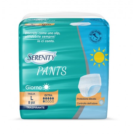 SERENITY PANTS GIORNO EXTRA L 8PZ X4