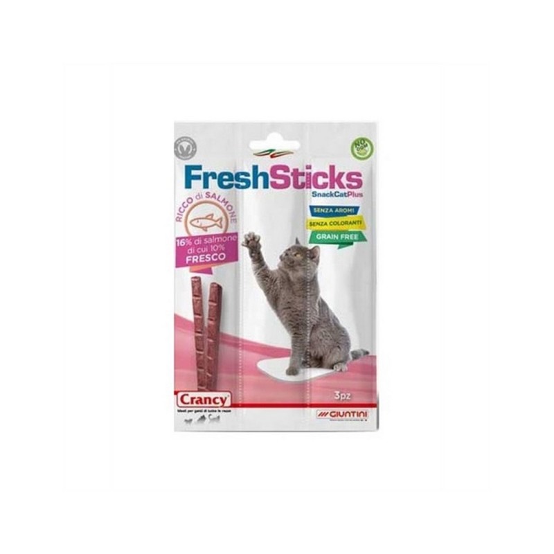 GIUNTINI STICKS GATTO CARNE FRESCA SALMON 3PZ X30