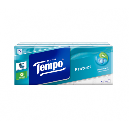 TEMPO FAZZOLETTI PROTECT C/ANTIB 10PZ 4V