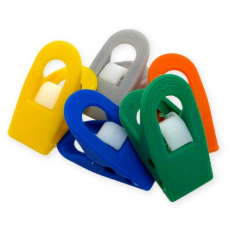 CASAPIU PINZE CHIUDIPACCO PLAST COLOR 10PZ