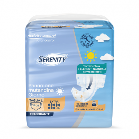 SERENITY PANNOLONE MUTAND GIORNO L 14PZ X4