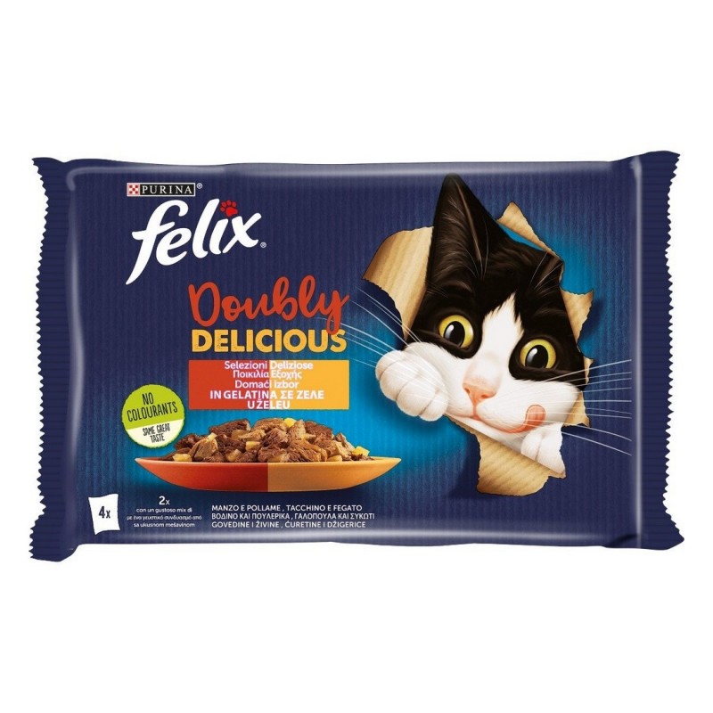 PURINA DOUBLE DELICIOUS SEL DELIZIOSE GEL 85GRX4