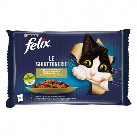 PURINA LE GHIOTTONERIE SALM/ZUCCH GEL 85GRX4