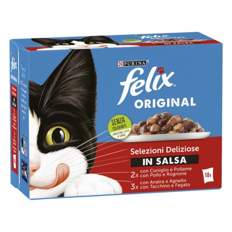 PURINA MULTIPACK SELEZ DELIZIOSE SALSA MIX GR85X10