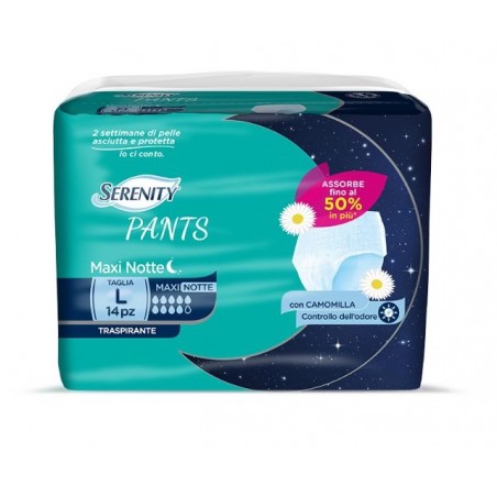 SERENITY PANTS MAXINOTTE L 14PZ C/CAMOMILLA X4
