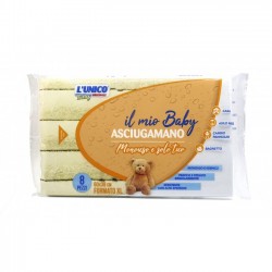 LUNICO ASCIUGAMANO MONOUSO BABY 8PZ 60X38 X14