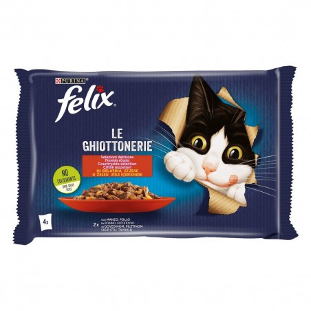 PURINA LE GHIOTTONERIE JUNIOR MANZO/POLLO 85GRX4