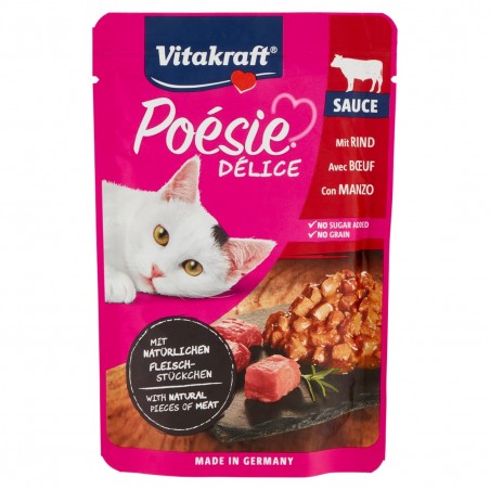 VITAKRAFT POESIE DELICE SALSA MANZO 85GR
