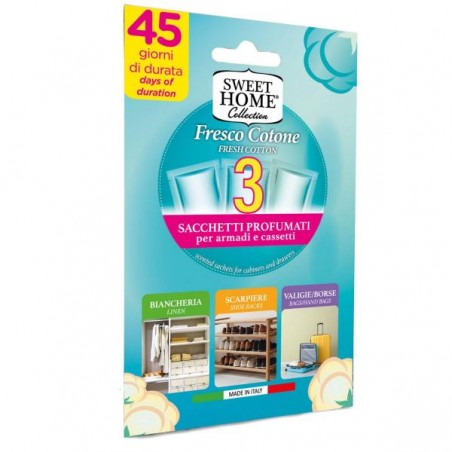SWEET HOME SACCHETTI PROF. FRESCO COTONE 3PZ