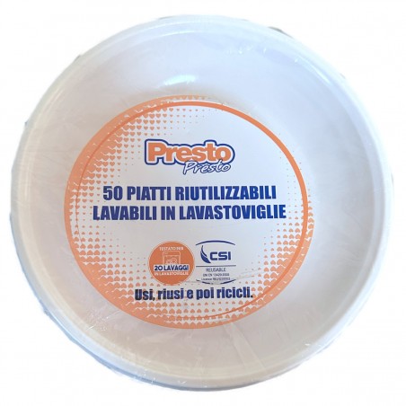 PRESTO PIATTI 50PZ FONDI X20