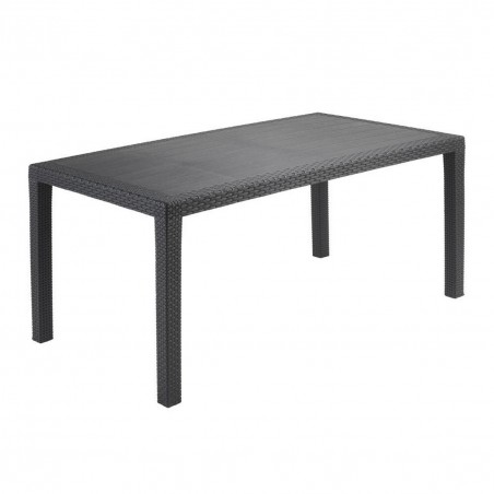 TAVOLO JOKER 138X78 B.RATTAN ANTRACIT PROGARDEN