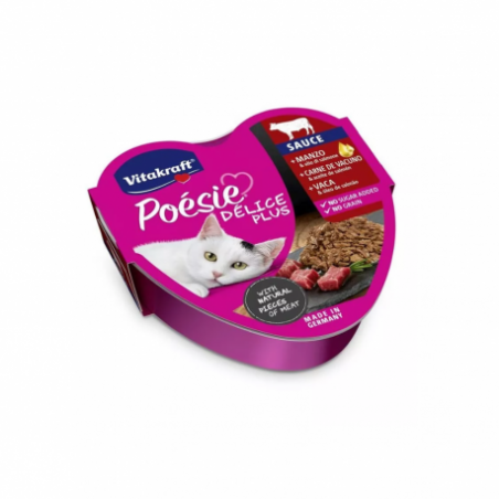 VITAKRAFT POESIE DELICE PLUS MANZO E OLIO 85GR