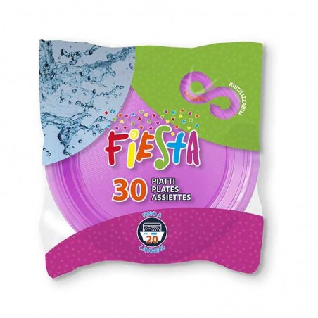 ARISTEA PIATTI PIANI 30PZ FUCSIA