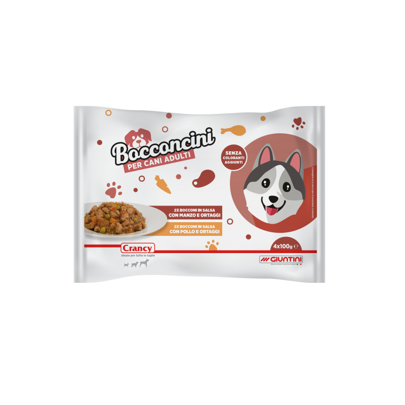 GIUNTINI BUST BOCC CANE ADULT CARNE 4X100GR X13