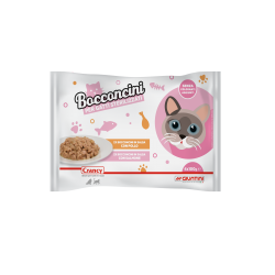 GIUNTINI BUST BOCC GATTO STERIL POLLO/SALM 100GRX4