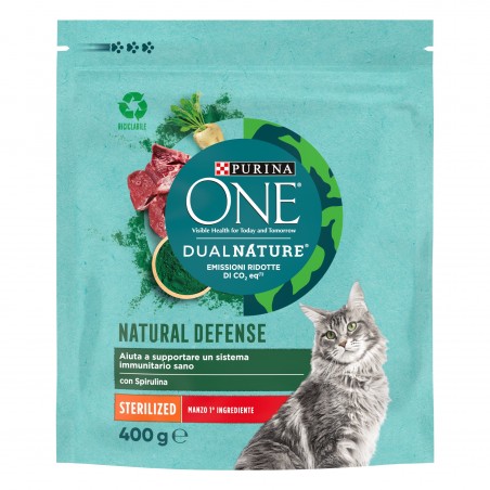 PURINA ONE GATTO CROC D.NATURE STERIL MANZO 400GR