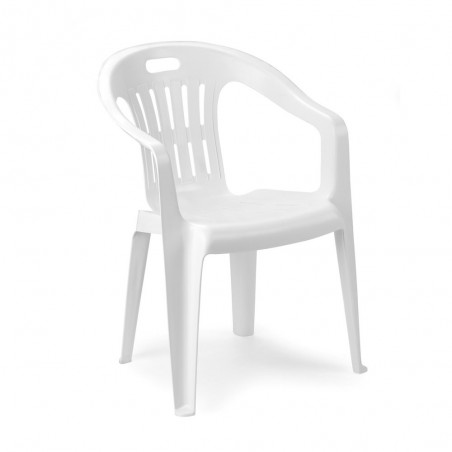 SEDIA PIONA BIANCA C/BRACC PROG