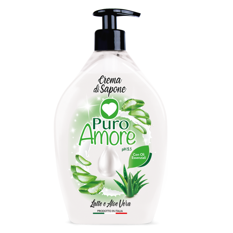 PURO AMORE SAP LIQ LATTE E ALOE 750ML