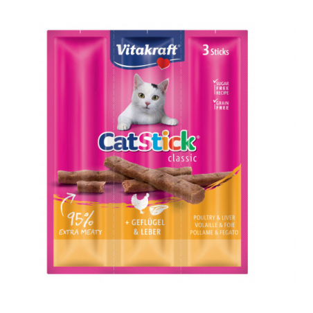 VITAKRAFT STICK GATTO POLLO E FEGATO 3PZ