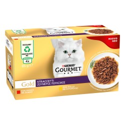 GOURMET GOLD STRACC MANZO E POLLO 4X85GR