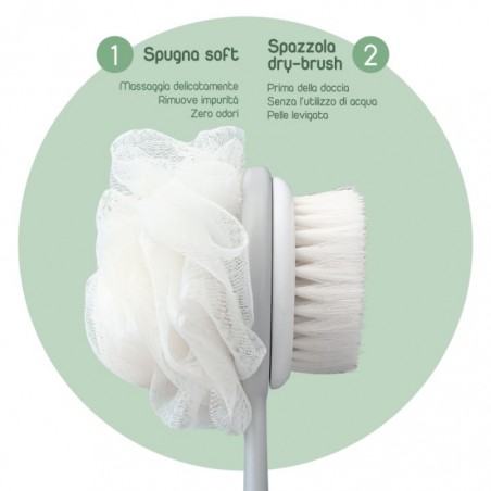 CASAPIU SPAZZOLA BAGNO C/MANICO 2IN1 SETOLE DRY