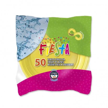 ARISTEA PIATTI DESSERT 50PZ GIALLO