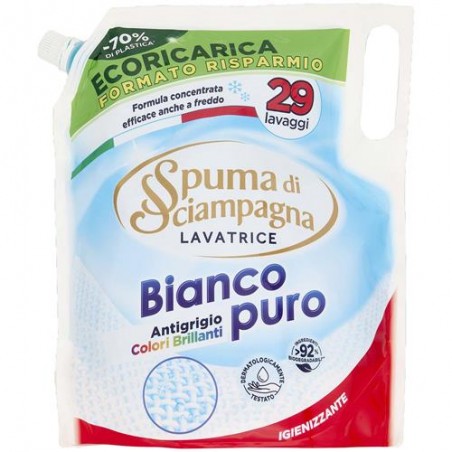SPUMA DI SCIAMP. ECOR LAVATR BIANCO PURO 1.3LT 29L