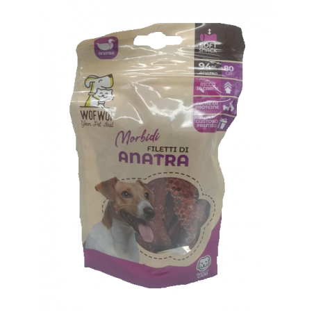 PET HUGS SNACK CANE FILETTI DI ANATRA 80GR