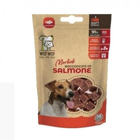 PET HUGS SNACK CANE BOCC DI SALMONE 80GR