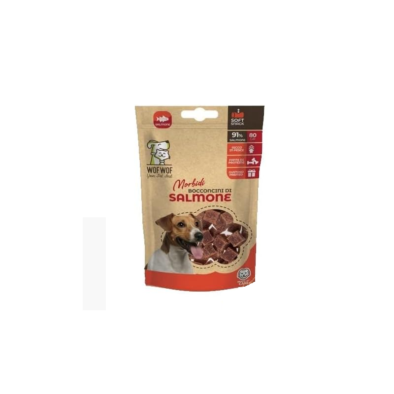 PET HUGS SNACK CANE BOCC DI SALMONE 80GR