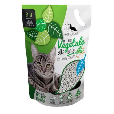 PET HUGS LETTIERA SOIA NEUTRA 6LT AGGLOM WC