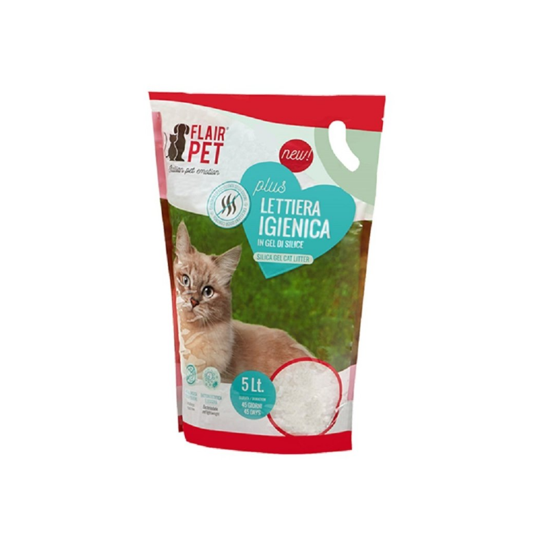 PET HUGS LETTIERA GEL SILICE 5LT NEUTRA FLAIR PET