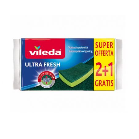 VILEDA SPUGNA ULTRA FRESH 2+1 VERDE