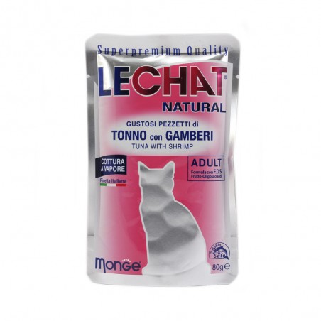 LECHAT NATURAL BUSTINE TONNO/GAMB 80GR X24