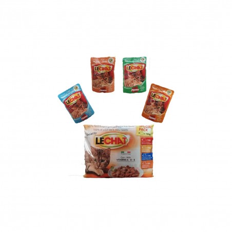 LECHAT MULTIPACK 4 GUSTI 4X100GR X12