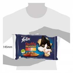 PURINA DOUBLE DELICIOUS SEL DELIZIOSE GEL 85GRX4