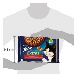 PURINA SENSATIONS EXTRAS MANZ/FORM 85GRX4